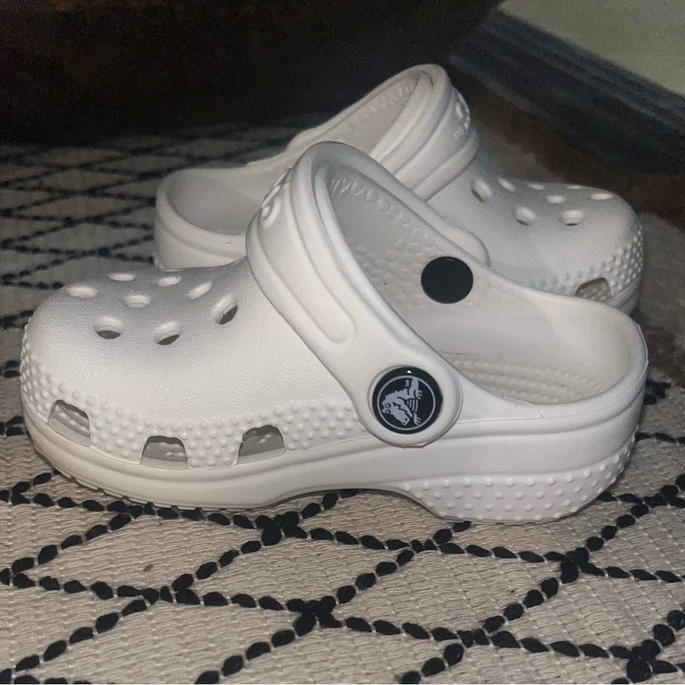Infant White Crocs Shoes